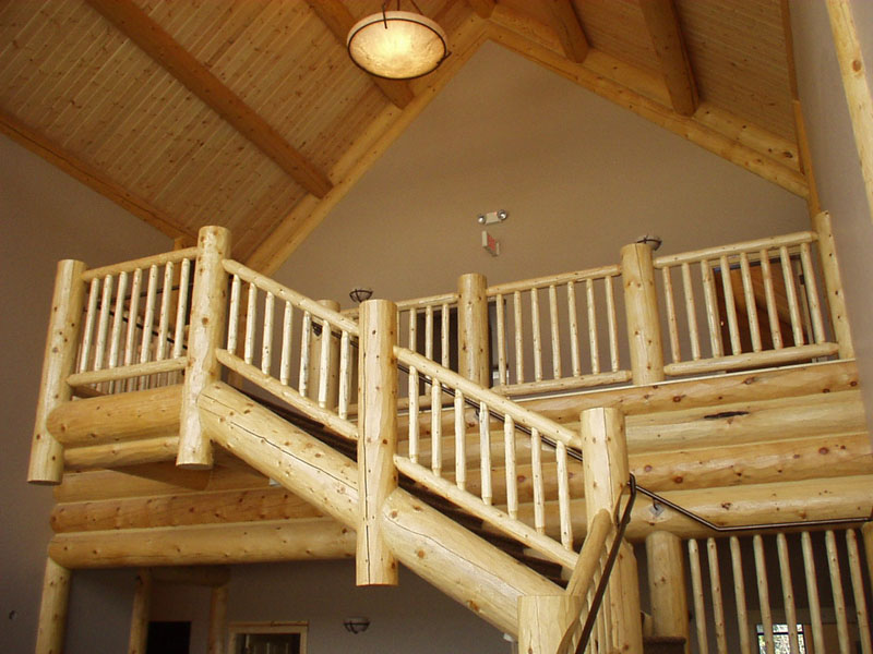 Log Railings Action Log Homes